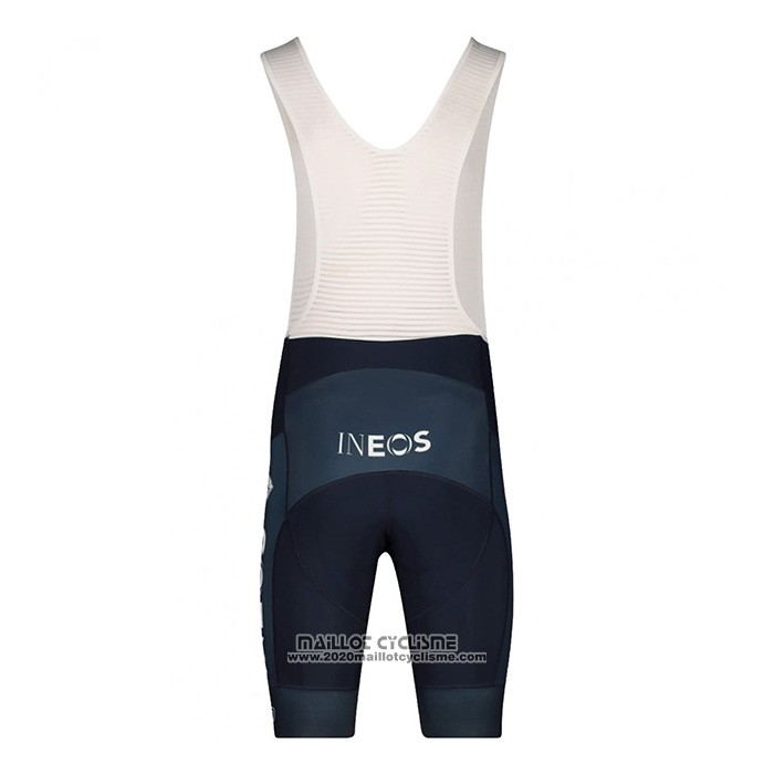 2022 Maillot Cyclisme British Champion Ineos Bleu Blanc Manches Courtes et Cuissard